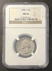 1980 P Washington Quarter MS 66 NGC Clad 25c Uncirculated