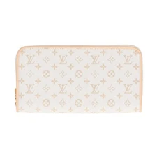 LOUIS VUITTON zippy wallet monogram mini Mastic wallet Gray beige Nylon M12369