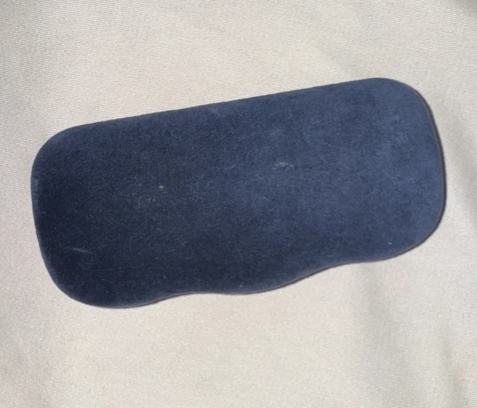 GUCCI AZUL TERCIOPELO ESTUCHE GRANDE GAFAS GAFAS GAFAS GAFAS DE SOL ESTUCHE CON TELA Foto 3 de 4