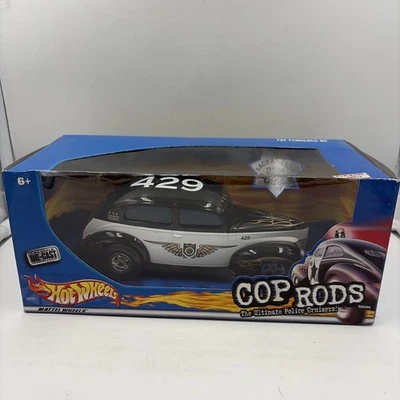 Fat Fendered '40 Cop Rods Police Cruiser By Hot Wheels 1:24 Scale - Image 1 of 4