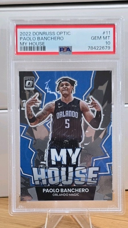 Panini 2022-23 Donruss Optic My House Paolo Banchero #11 RC PSA 10