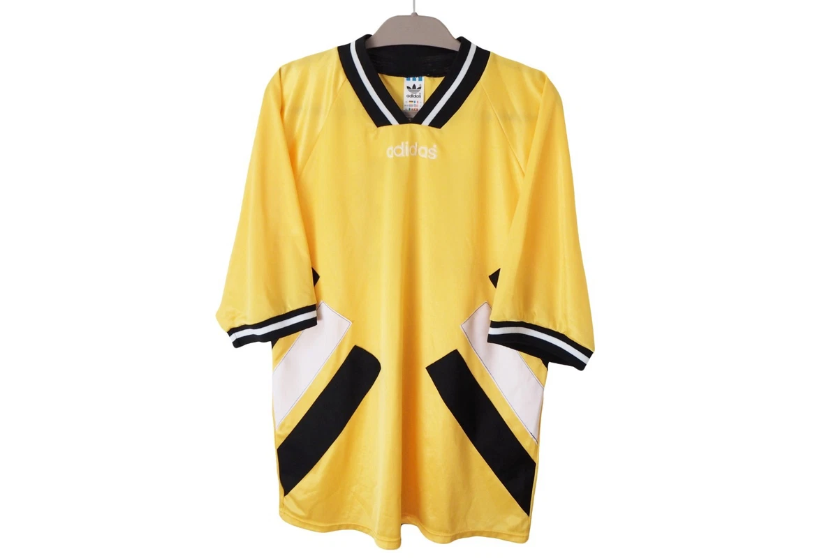 Vintage ADIDAS #13 Jersey T-Shirt Size XL yellow 90s top oversized
