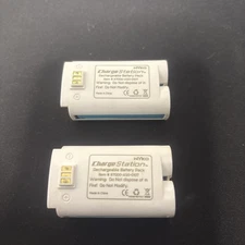 White Nyko Rechargeable Battery Pack Charge Nintendo Wii 87000-A50-0107 Lot Of 2