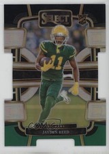 2023 Panini Select Concourse Black & Green Prizm Die-Cut Jayden Reed #38 0b6c