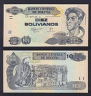 Bolivia 10 Bolivianos Banknote 1986 (2005) P-228 SDS/UNC