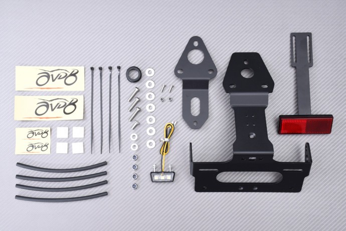 Support de plaque AVDB avec réflecteur pour Triumph Daytona 660