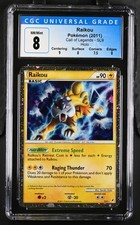 CGC 8 Raikou SL9 2011 Call Of Legends Shiny Holo Rare Pokemon Card