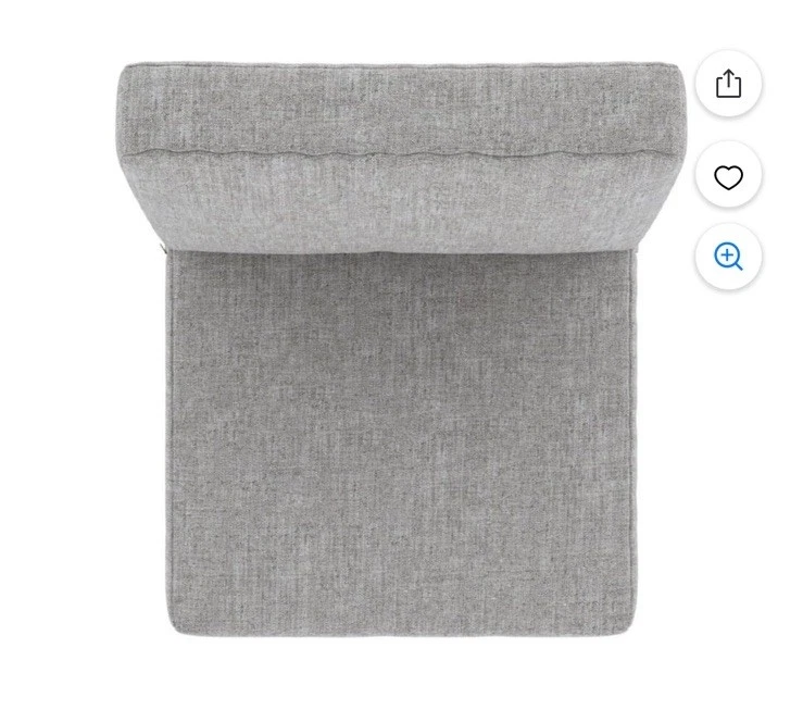 Ae 户外 Sunbrella 座椅和靠背休闲椅靠垫替换件 24 英寸 x 24 灰色 — 第 2/4 张图片