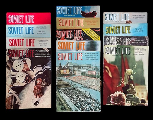 SOVIET LIFE MAGAZINE - 13 Issues from 1967, 1968, 1972-7