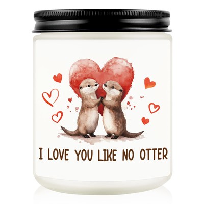 Gifts for Girlfriend, I Love You Gifts for Her Him, Cute Otter Anniversary Ca...