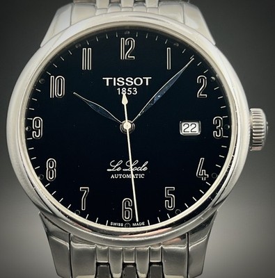   TISSOT Le Locle L164/264-1 Automatic Black Dial Men's Swiss Watch Bracelet