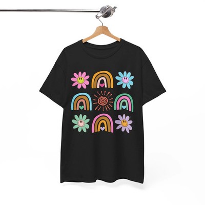 Artistic Floral T-Shirt - Unique Flower Tee for Creative Outfits