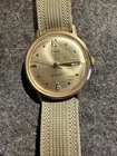 Vintage Timex Men's Waterproof Watch, Date, Gold Tone, # 2124 2567, Runs