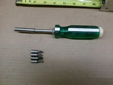 S-K Tools USA Bit Drive with Handle Storage with 4 Bits No 73514