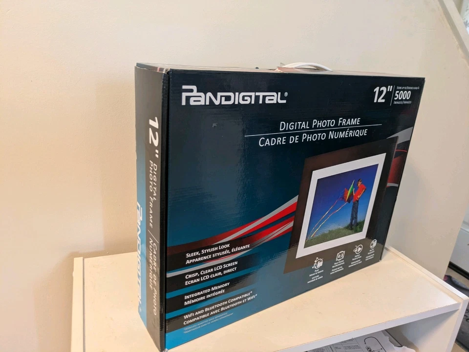 12" Pandigital Digital Photo Frame Holds 5000 images WiFi Bluetooth Play Music - Image 2 of 2