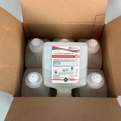 Lot of 6 - SC Johnson InstantFOAM Complete Pure Broad Spectrum Hand Sanitizer 1L