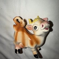 Vintage Porcelain TILSO COW Figurine Japan Cute Kitsch