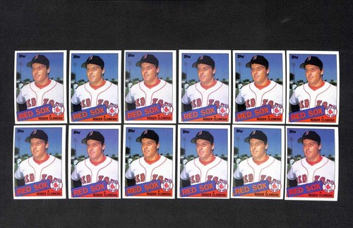(24) 1985 Topps Roger Clemens Rookie Lot #181 EX Boston Red Sox L139 - Picture 2 of 4