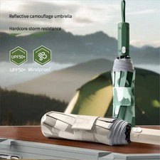 New camouflage three-fold umbrella automatic umbrella business umbrella sun prot