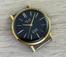 Vintage Watch Poljot De Luxe Extra SLIM Watch Men's USSR Mechanical