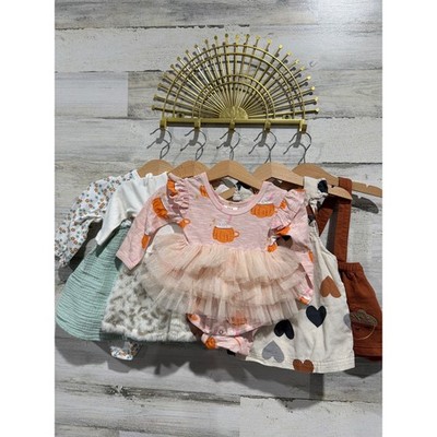 Rachel Zoe Siix Carters Girls 6M Dress Skirt Bundle Acorn Pumpkin Spice Fall Lot