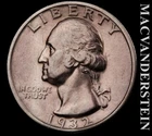 1932-S Silver Washington Quarter - Almost Uncirculated  Key Date  #L7450