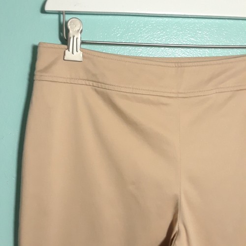 Pendleton Slim Chino Crop Pant - size 6, VGUC! Beige Cotton Stretch Career Capri - Picture 2 of 10