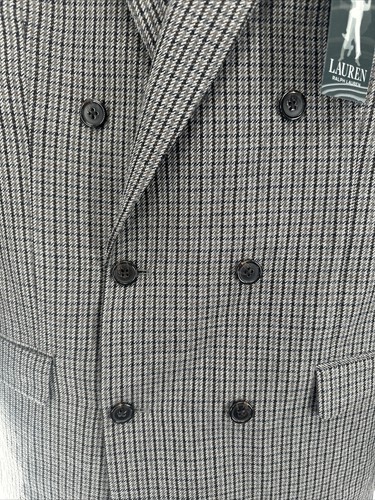 Lauren Ralph Lauren Men's Ultra Flex Sport Coat Size 40 Long NWT Grey/Brown 40L - Picture 5 of 7