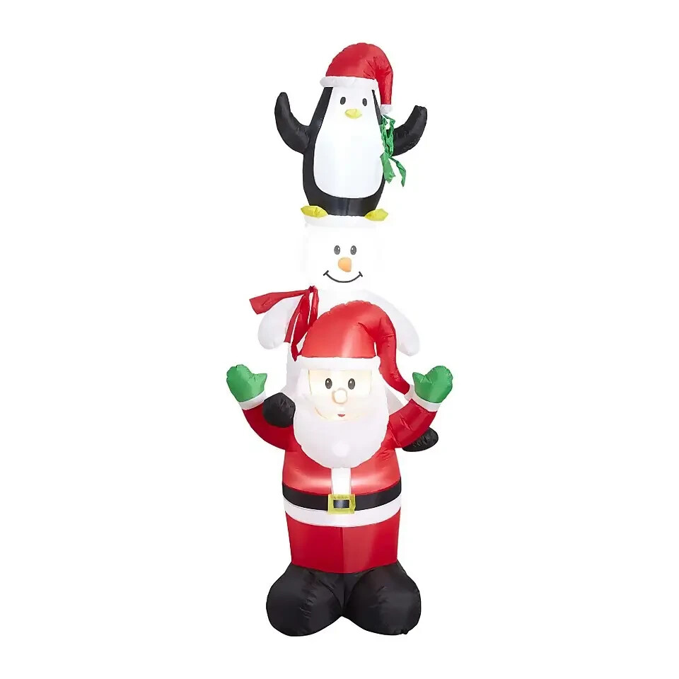 9ft Santa and Friends Christmas Inflatable eBay