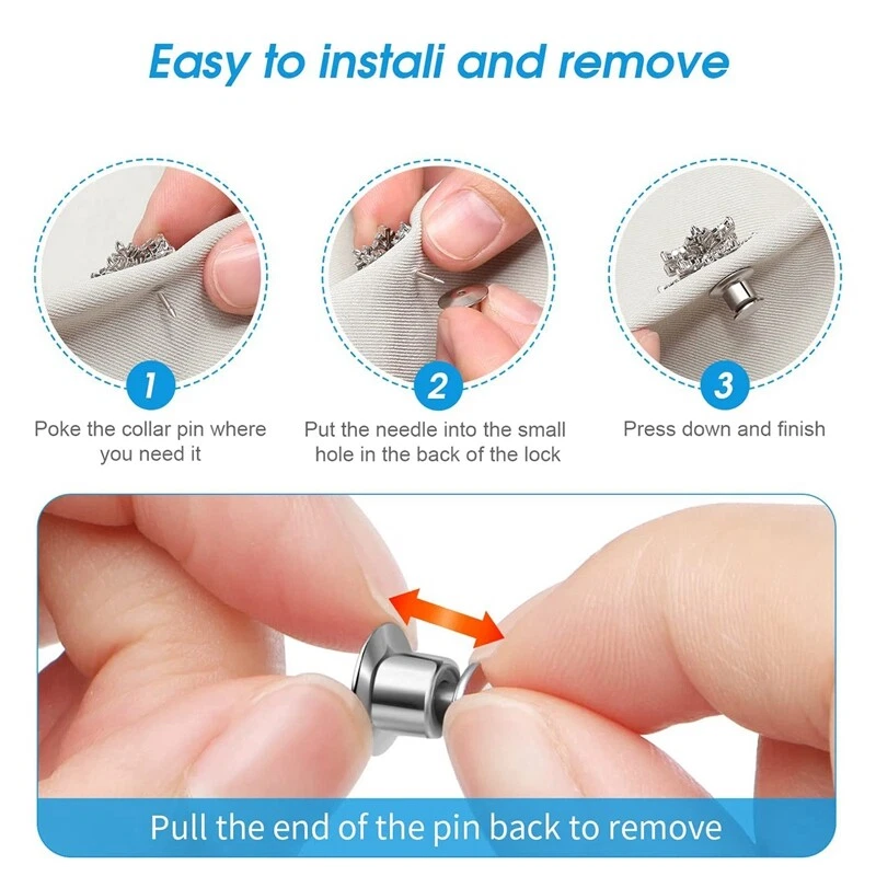 40PCS Locking Pin Back Metal Pin Backing Locking Pin Keeper Clasp for Broo T4G8