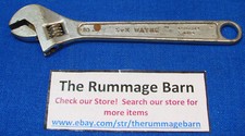 vintage S-K WAYNE 10" ADJUSTABLE WRENCH --- FORGED ALLOY --- Made in USA