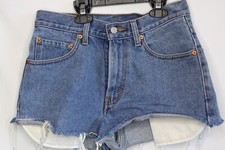 Women's Levi's 550 Cut Off Denim Shorts Size 29 Relaxed Fit Cotton Daisy Dukes