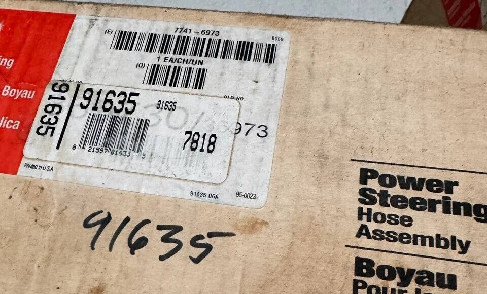 Manguera de presión de dirección asistida Edelmann 91635 para Ford Taurus Mercury Sable 1986 Foto 2 de 2