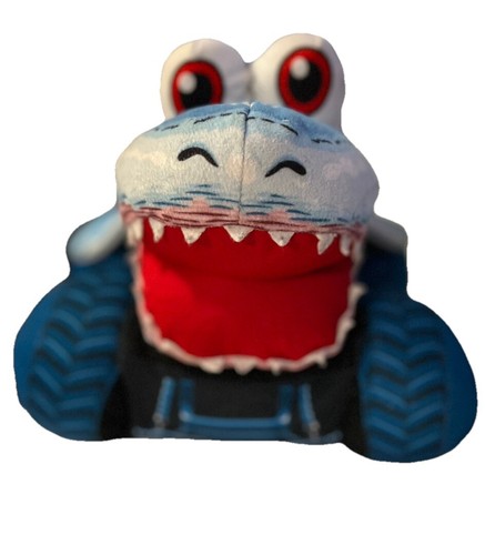 Megalodon Monster Jam Truck Truckin’ Pals Plush Stuffed Toy 12x9” Shark - Picture 2 of 7