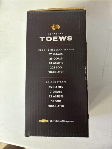 Jonathan Toews Bobblehead 2010 Championship Anniversary Edition - Picture 4 of 5