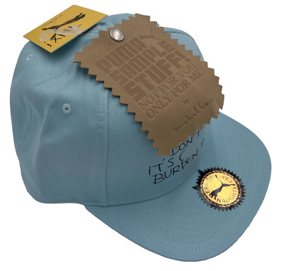PUMA X Michael Lau BIG CAP Baseball Caps Basecap Strapback 023117-01 hellblau