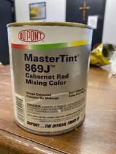 DuPont Axalta 869j Cabernet Red Mastertint Cromax Toner Tint Quart
