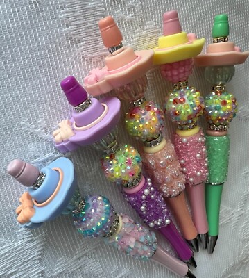 Custom beaded pen. Easter Bonnet! Gift pen. Basket filler. Journal. Party.