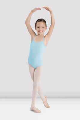 Bloch Mädchen klassisches dünnes Träger Camisole Turnanzug Plie CL5407 pastellblau