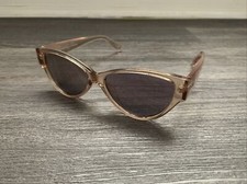 Le Specs 1902065 Clear Peach Frame Mirrored Lenses