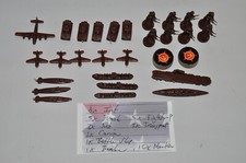 MB AXIS  ALLIES 1987 Board Game 4423 - Parts - USSR Markers and Troops Lot