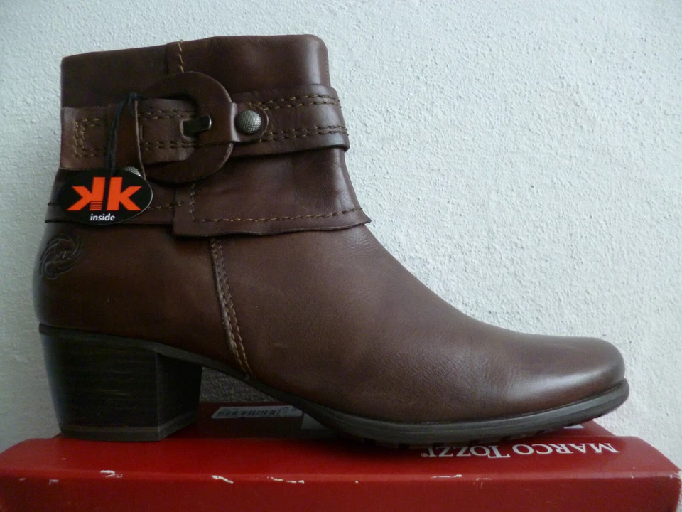 Marco Tozzi Women's Ankle Boots Boot Brown NEW! - Image 3 of 4