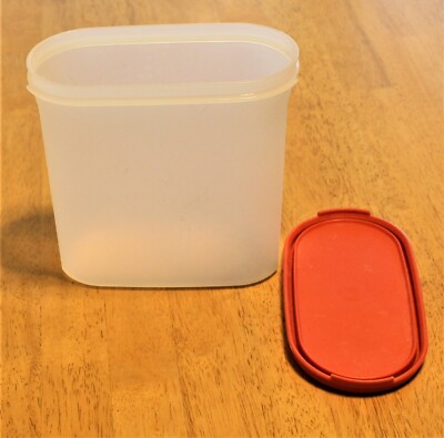 Poppy Tupperware Tupperware: MODULAR MATES SET Oval w/LID - Poppy Red # 1613+1616 Size 3 ...