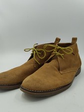 G.H. Bass  Company Pearce Tan Suede 2 Eye Lace Up Ankle Boots