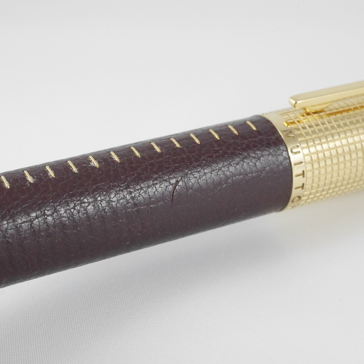 Louis Vuitton Doc Cuir Dark Purple Leather and Gold Plated