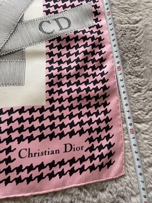 Christian Dior scarf large size silk cleaned pink  display picture 3