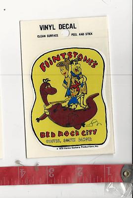Vintage Vinyl decal Flintstones Bed Rock City South Dakota Baxter Lane