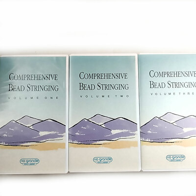 3 VHS Comprehensive Bead Stringing, Rio Grande Video Library
