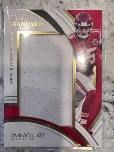 22 NFL Immaculate Patch Memorabilia Patrick Mahomes 13 49 EBay