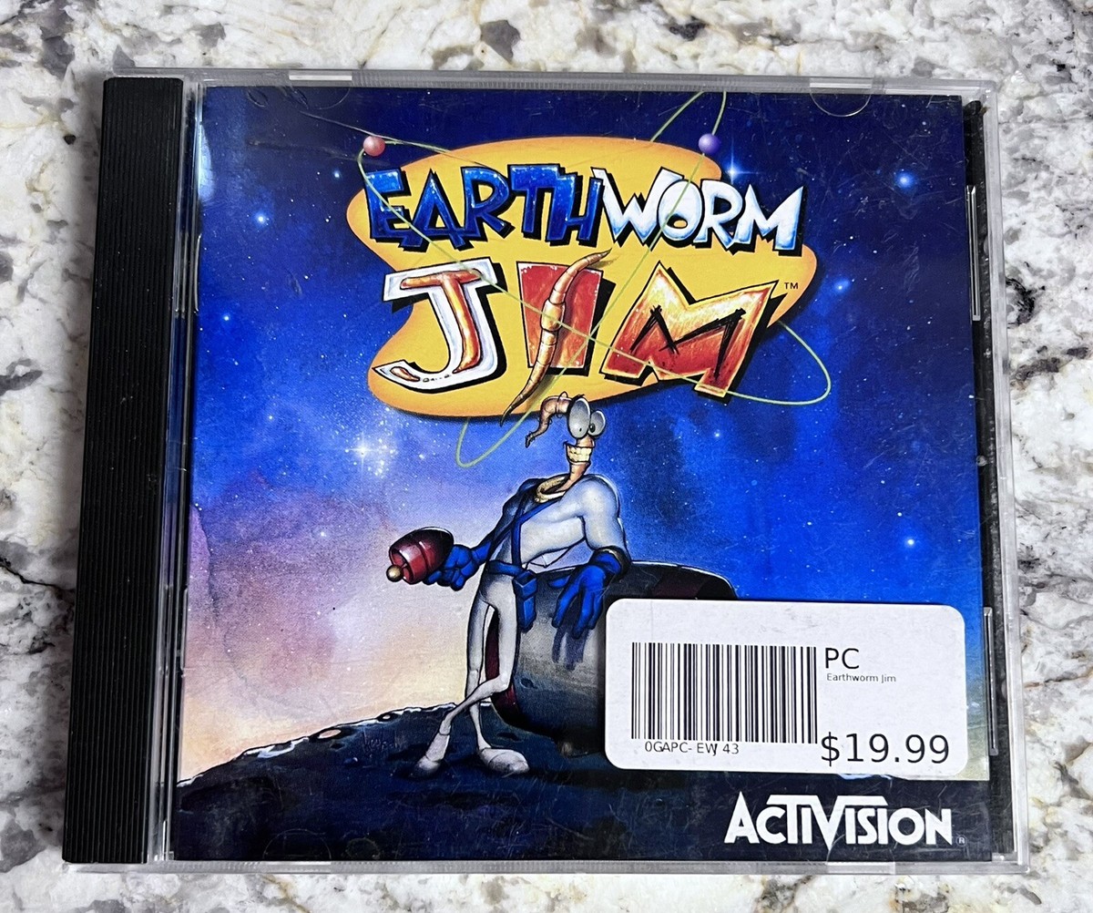Earthworm Jim Windows PC Game Activision CD-Rom Win95 Vintage 1995